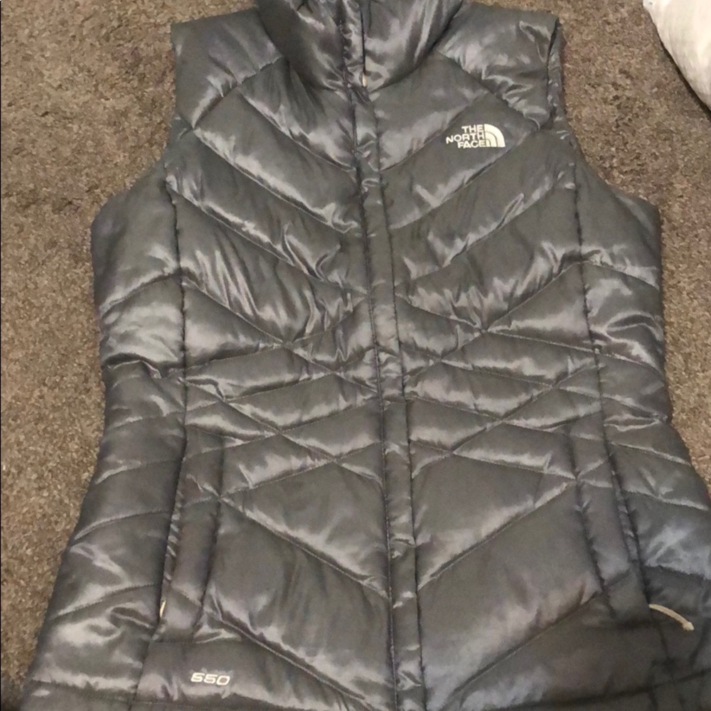 Grey North Face Vest